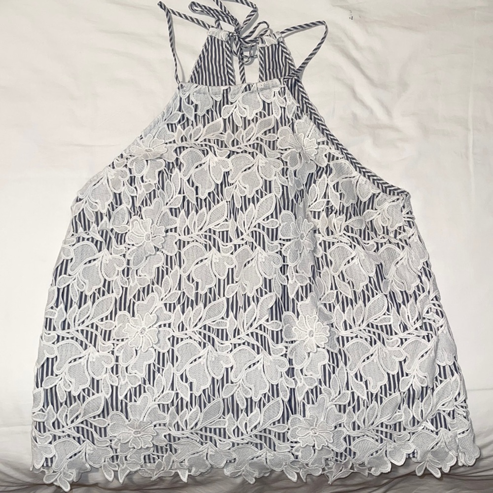 White flowered top